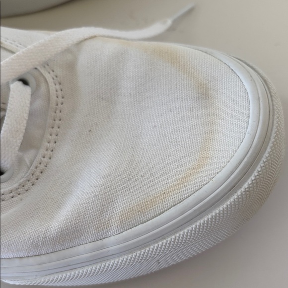 Vans Old Skool White Canvas Sneakers – Men’s Size 8/Women's 9.5 - Picture 8 of 11